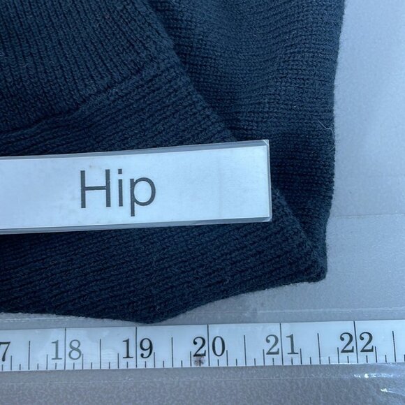 Halogen Pullover Sweater Flare Ribbed Knit Black Size Large L - Picture 16 of 16